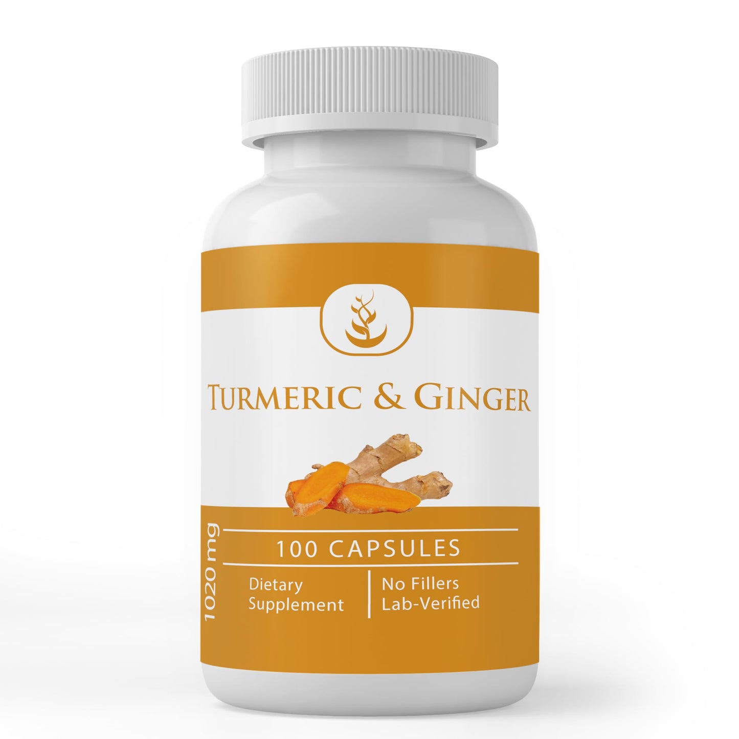 Pure Original Ingredients Turmeric Curcumin & Ginger Capsules, 100 Count