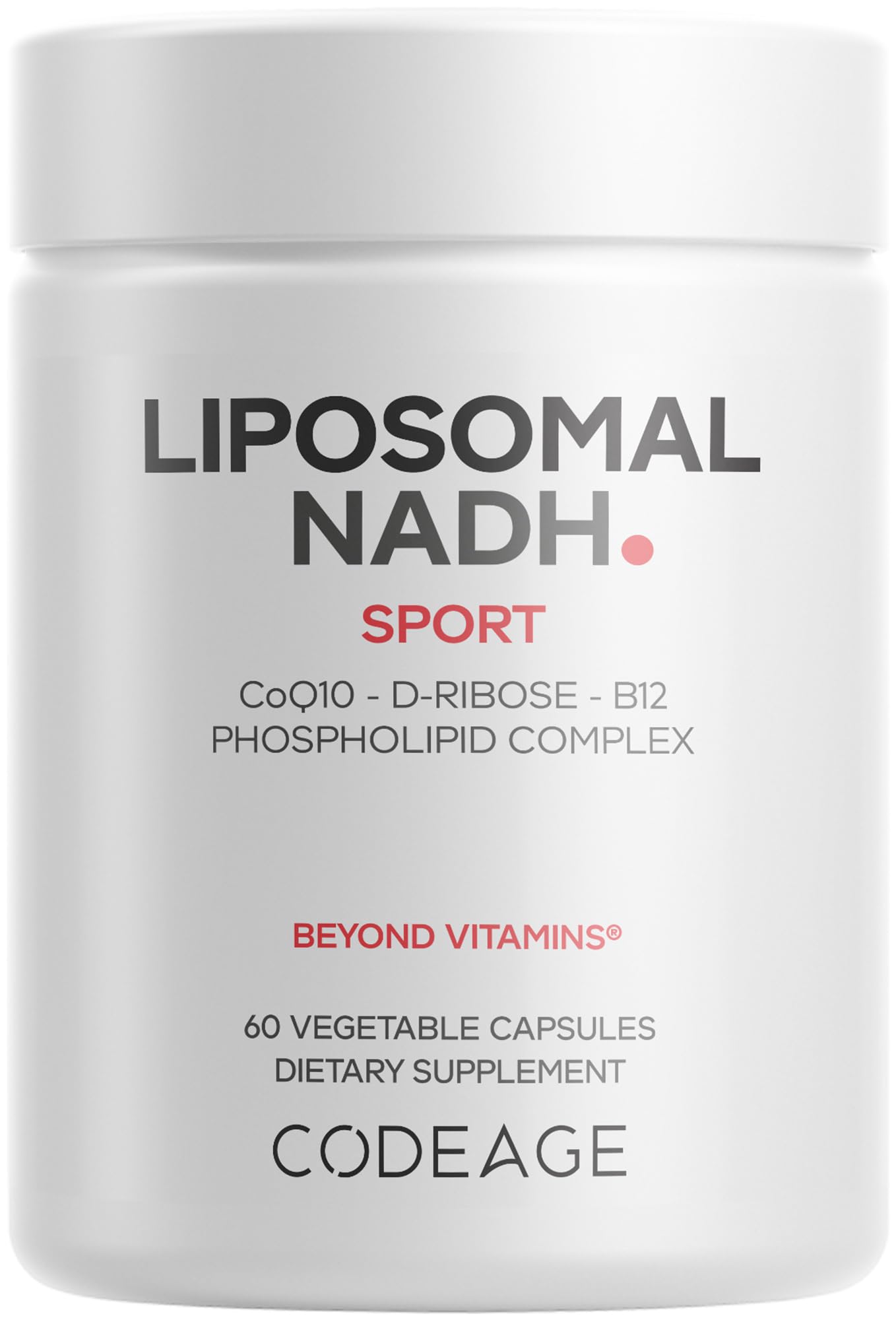 Codeage Liposomal NADH+ Supplement, 60 Capsules