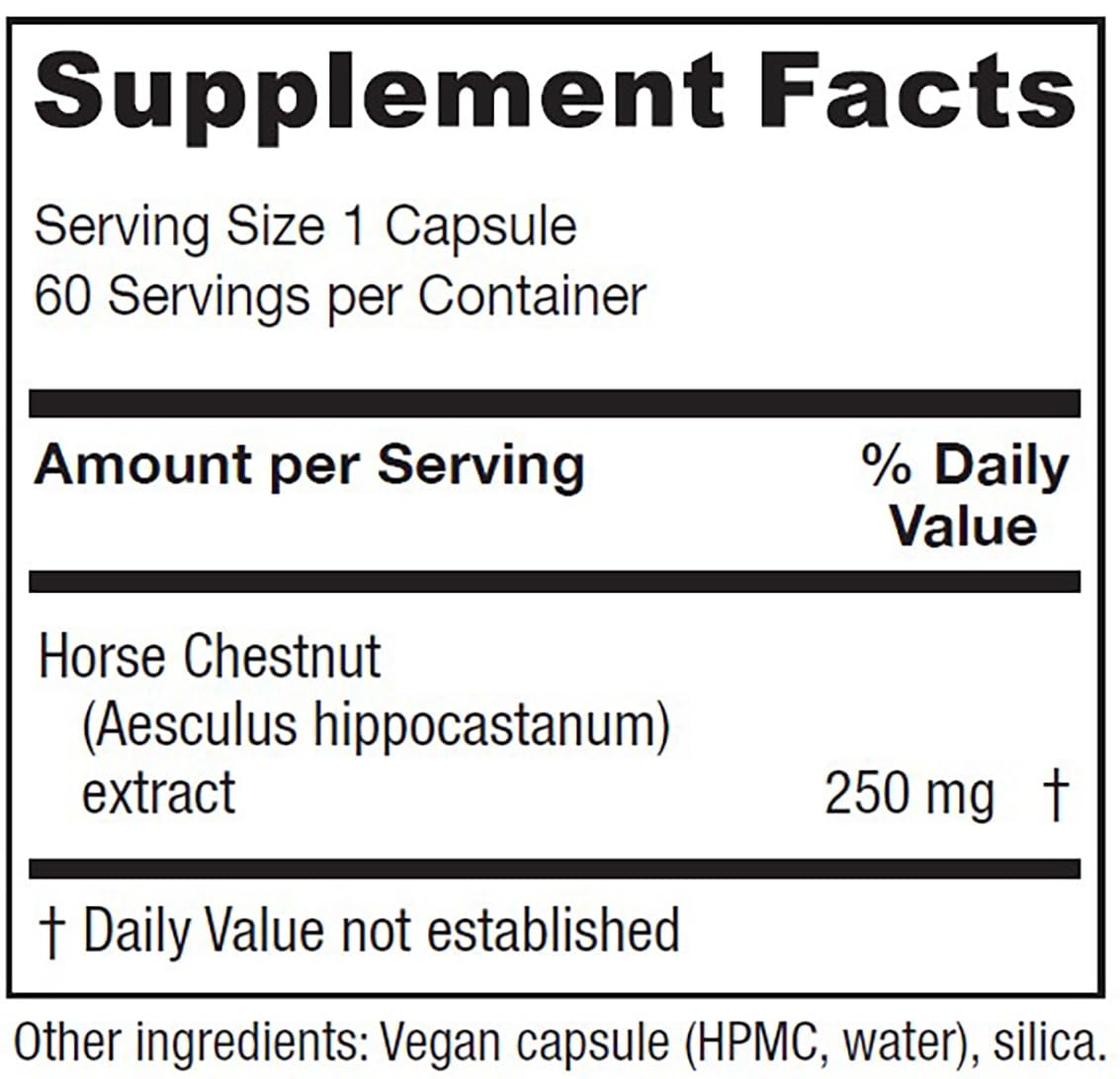 Vitanica Horse Chestnut Capsules, 60 Count