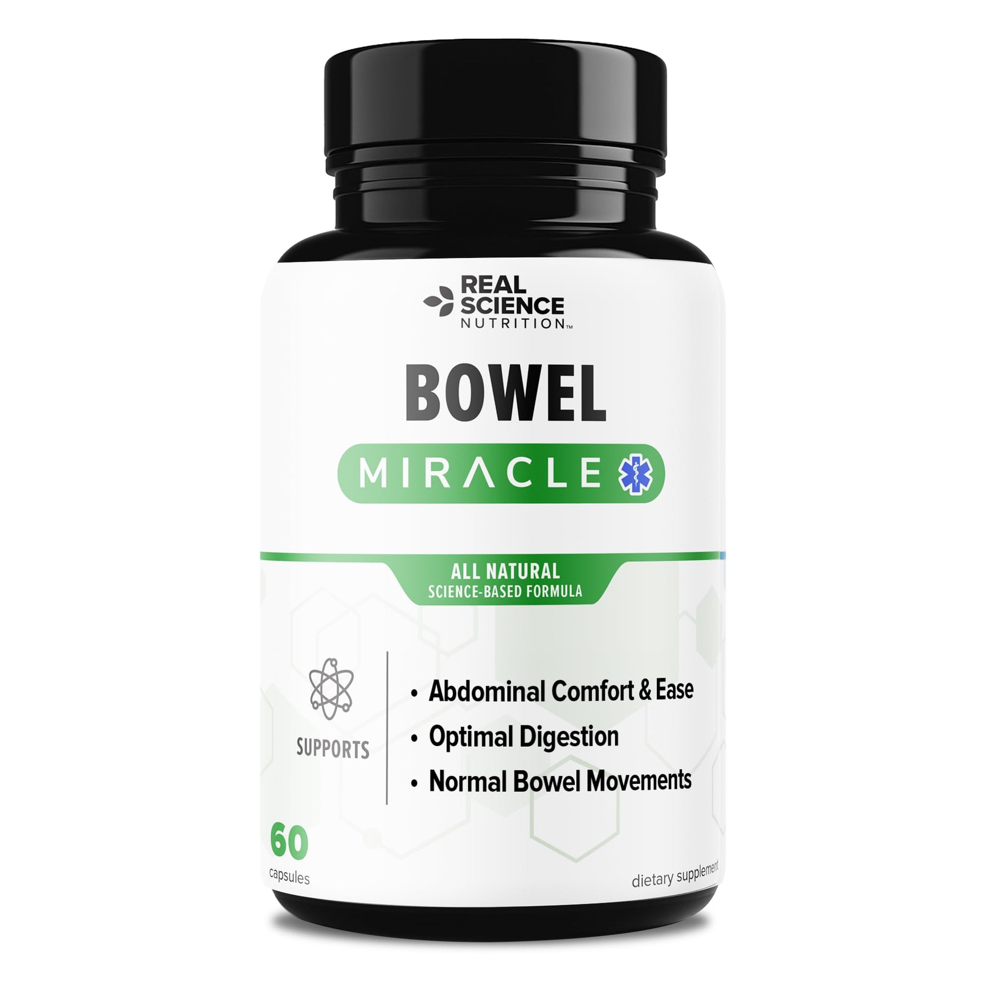 Real Science Nutrition Bowel Miracle Capsules, 60 Count