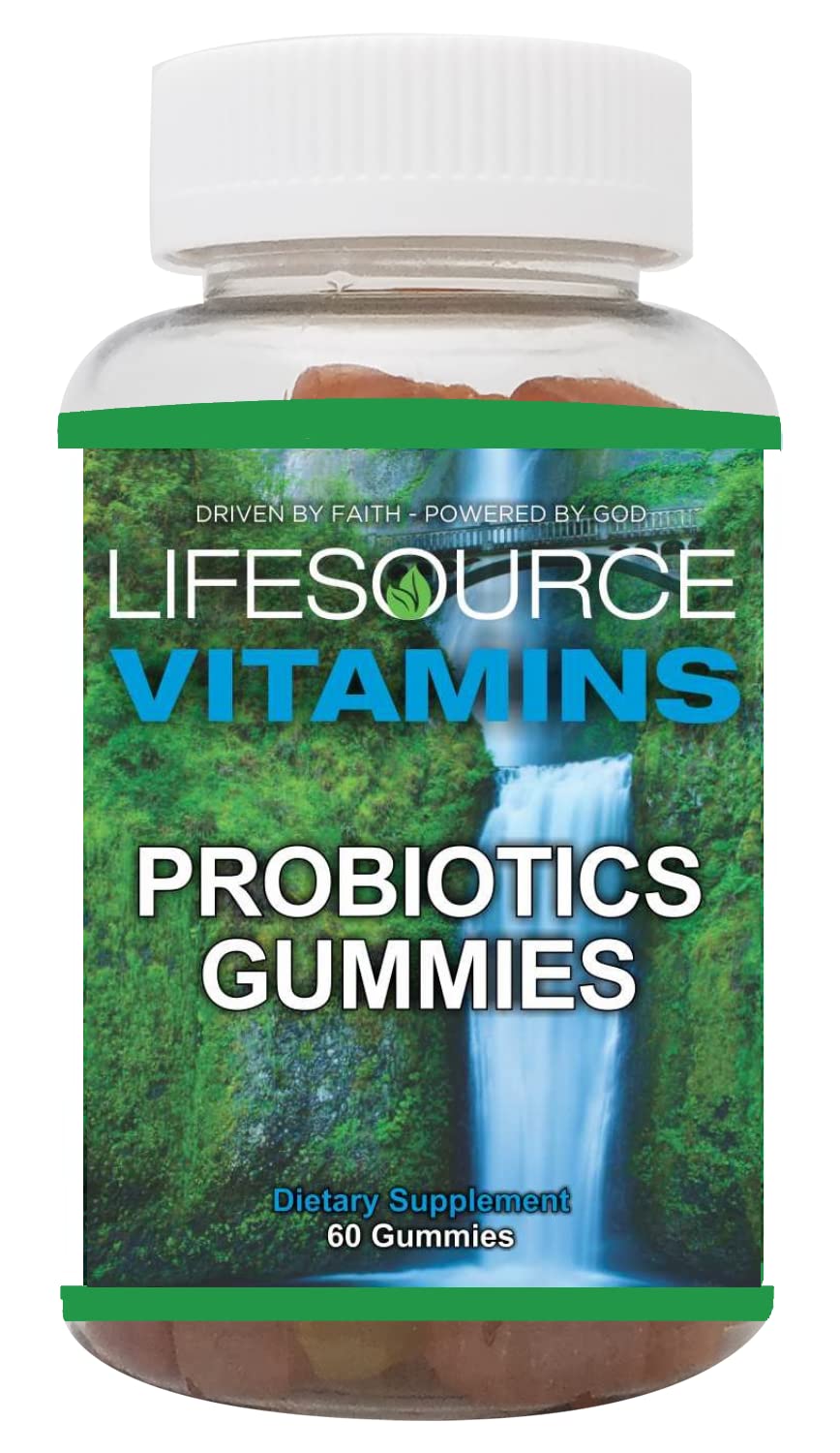 LifeSource Vitamins Probiotic Gummies Organic for All Ages, 60 Gummies
