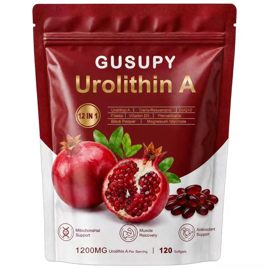 GUSUPY Urolithin A Complex Supplement Softgel, 120 Count