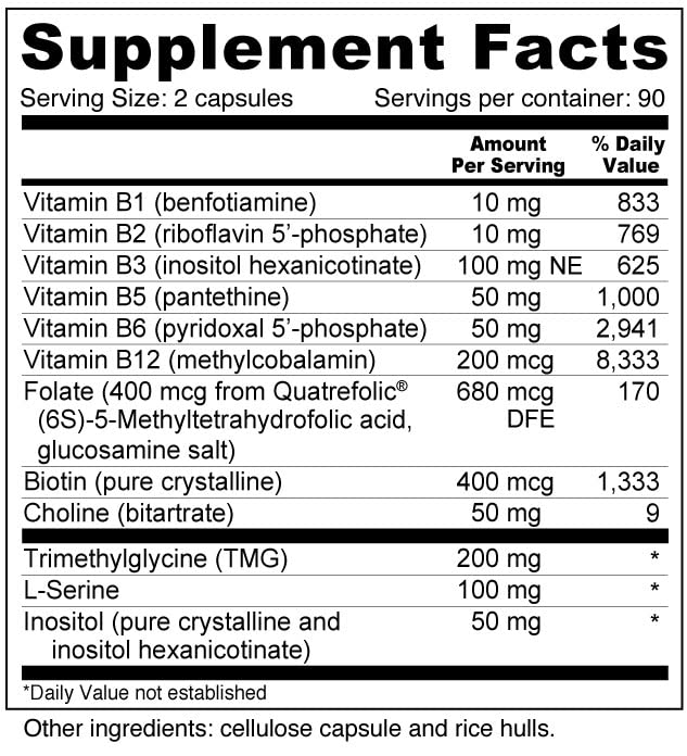 Wellness Resources Super Coenzyme B Complex Capsules 180 Capsules