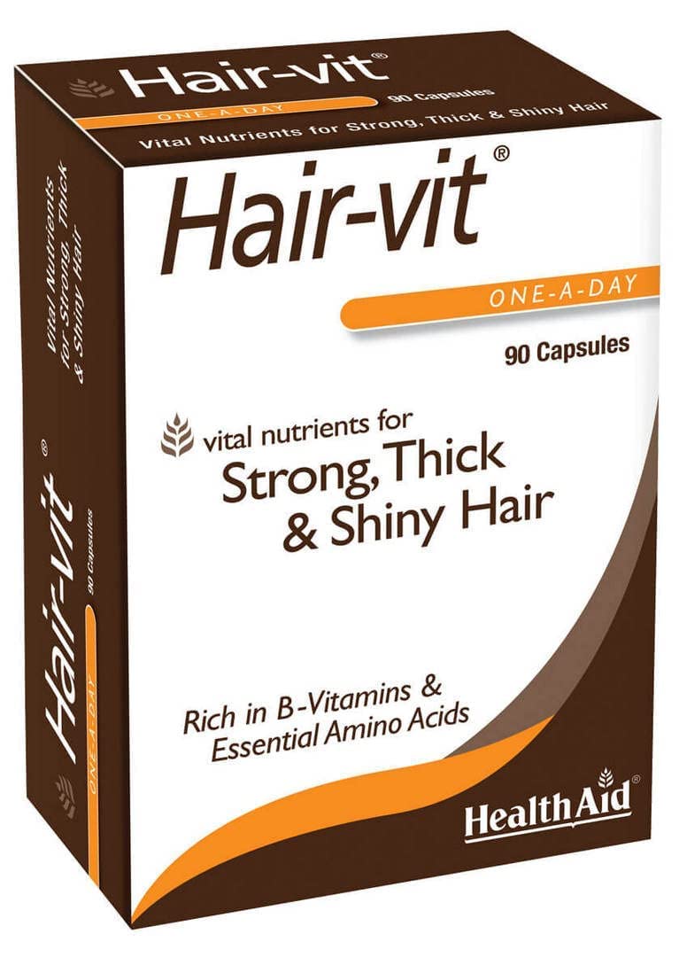 HealthAid Hair-VIT Hair Support Supplement Capsules, 90 Capsules