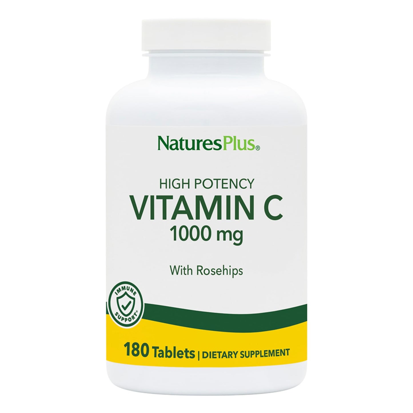 NaturesPlus Vitamin C 1000 mg with Rose Hips Tablet, 1 Count