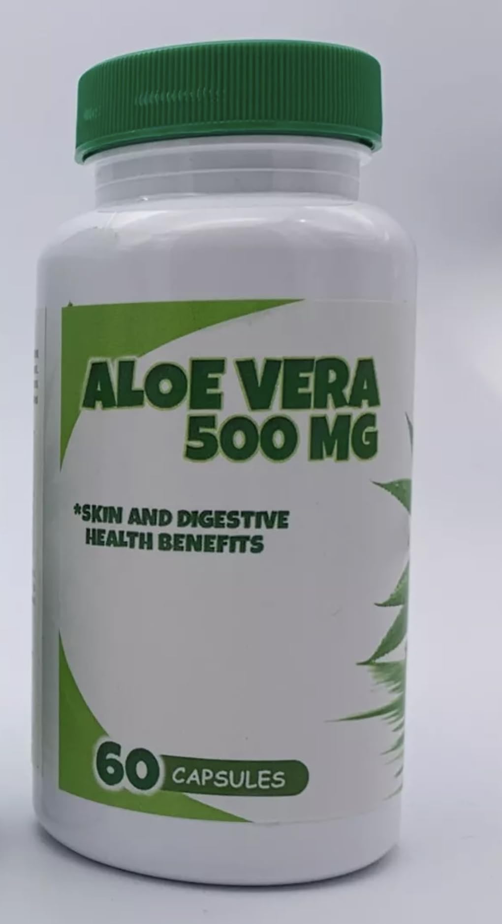 Generic Aloe Vera 500mg Extract Capsules, 60 Count