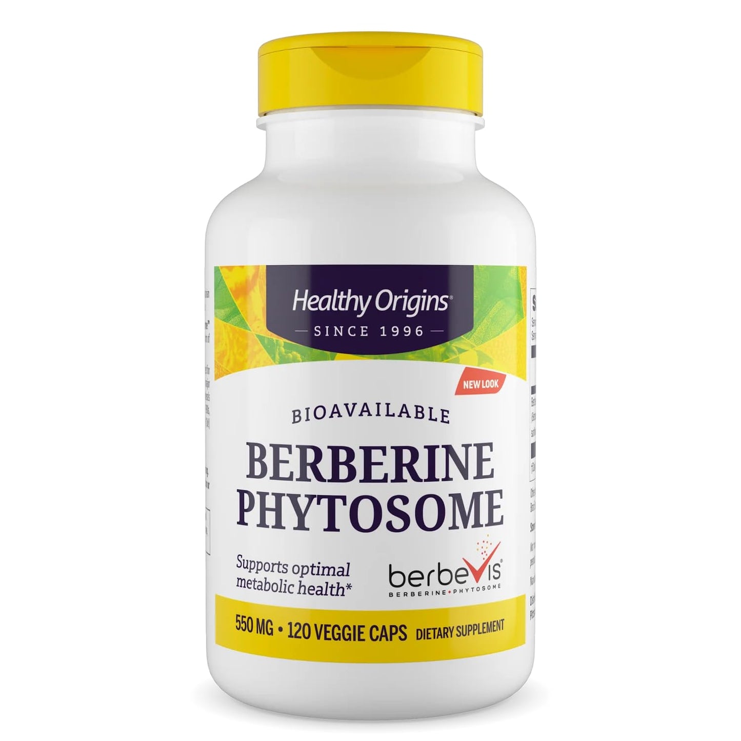 Healthy Origins Berberine Phytosome 550 mg Capsules, 120 Capsules