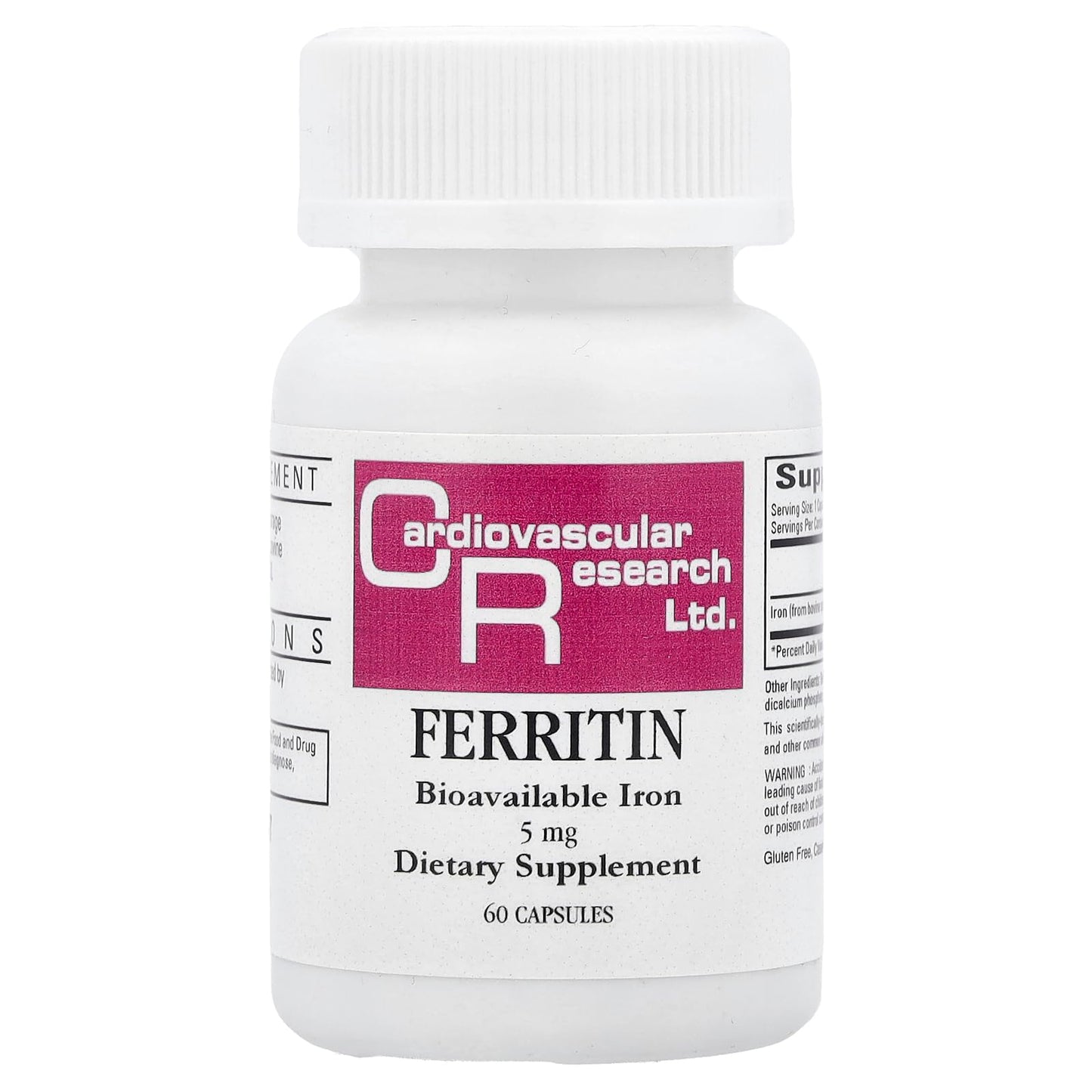 Ecological Formulas Cardiovascular Research Ferritin Capsules, 60 Count