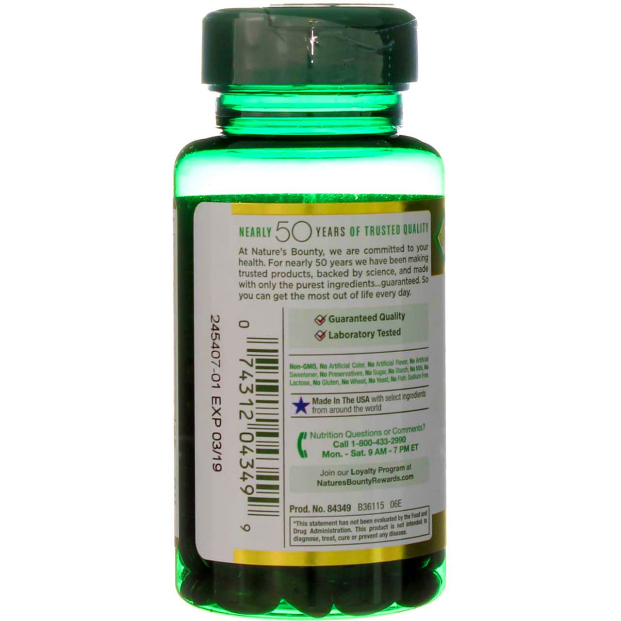 Nature's Bounty Cranberry Plus Vitamin C Softgels 600