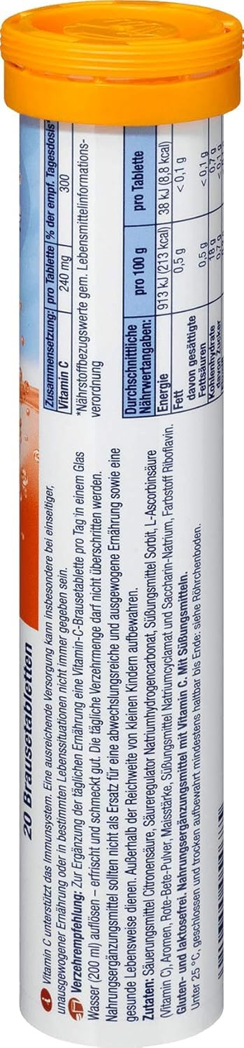Generic Vitamin C Soluble Tablets 20 Count