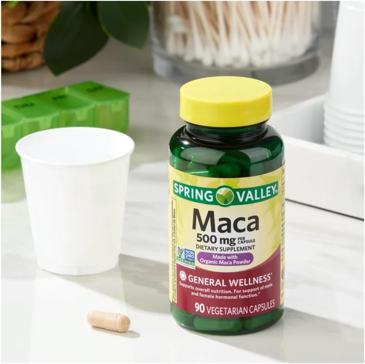 Generic Spring Valley Maca Root 500mg Capsules, 90 Count