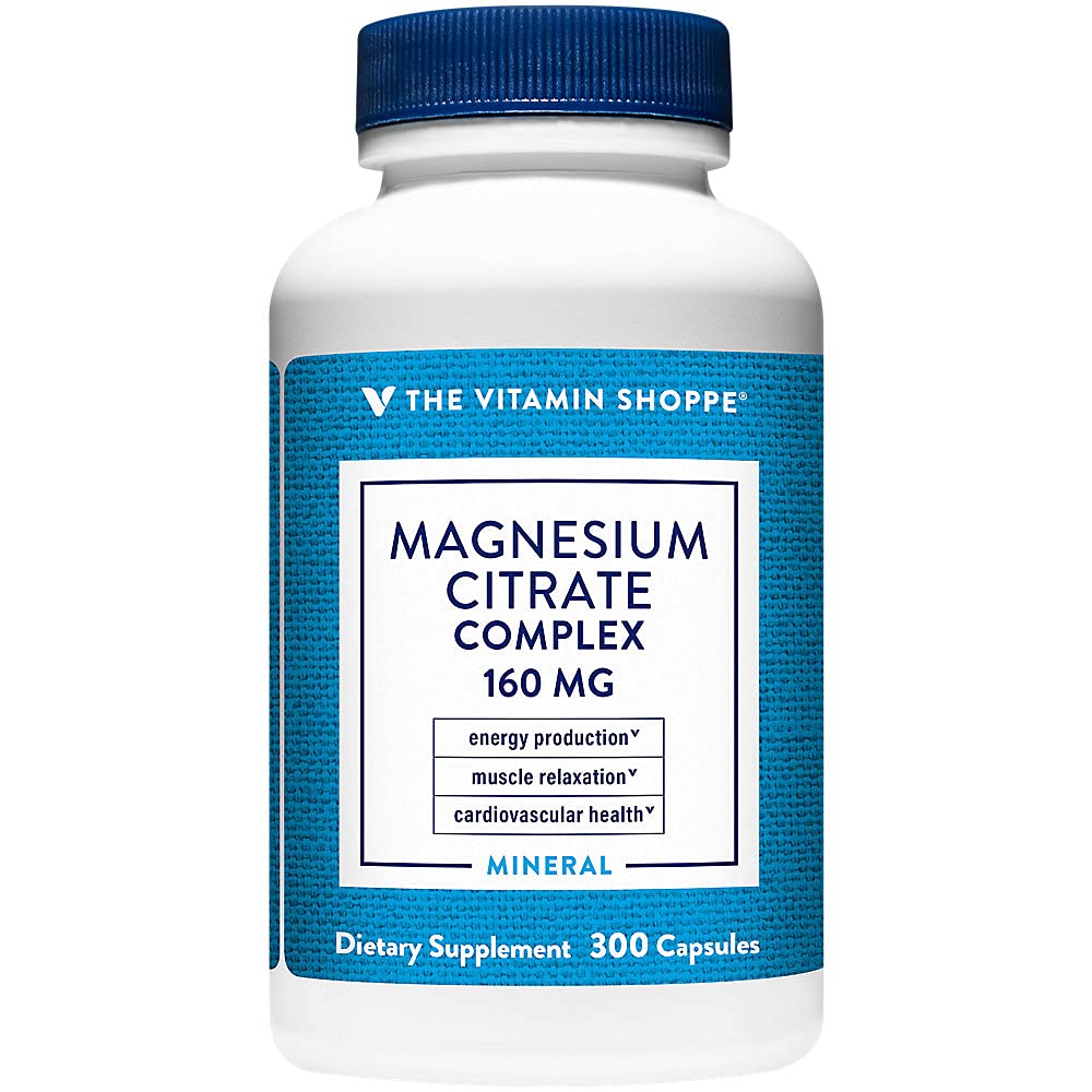 The Vitamin Shoppe Magnesium Citrate 160 mg Capsules 300 Count