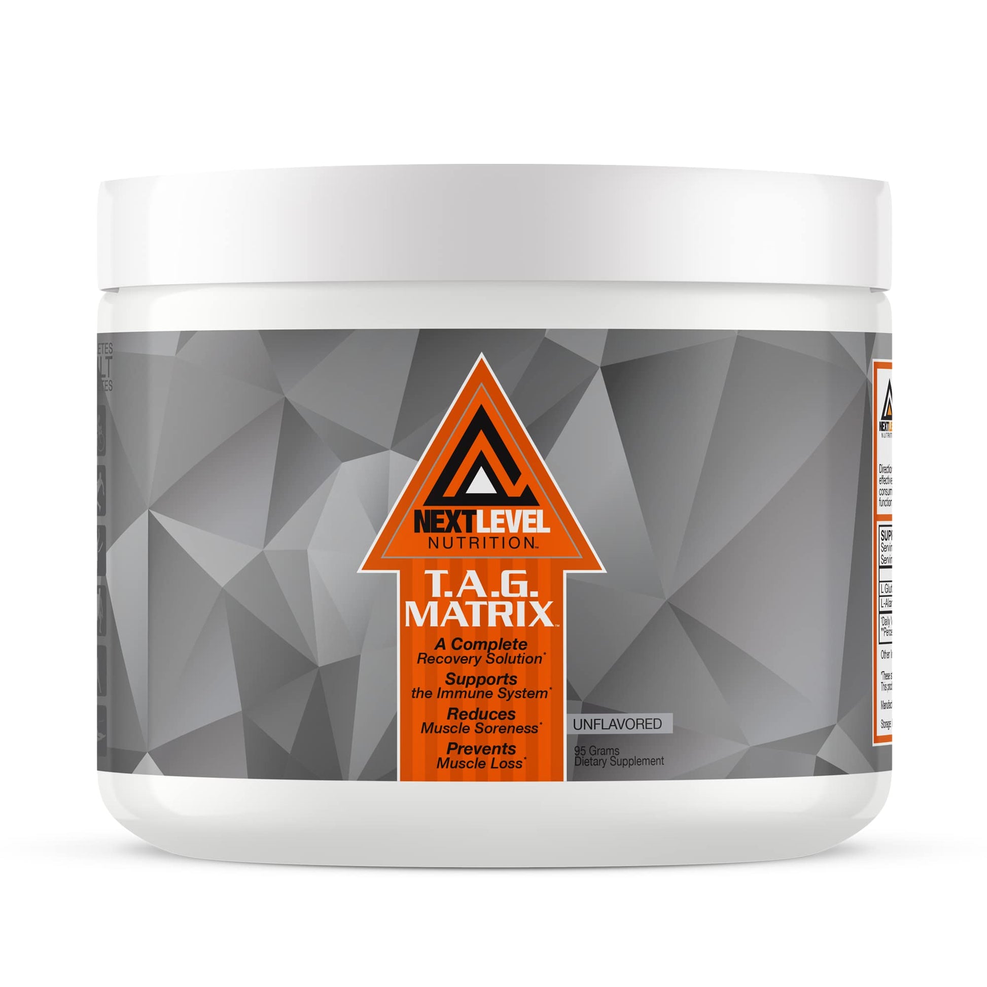 Next Level Nutrition TAG Matrix Unflavored Glutamine Intra Workout Amino Recovery Powder, 360 Servings