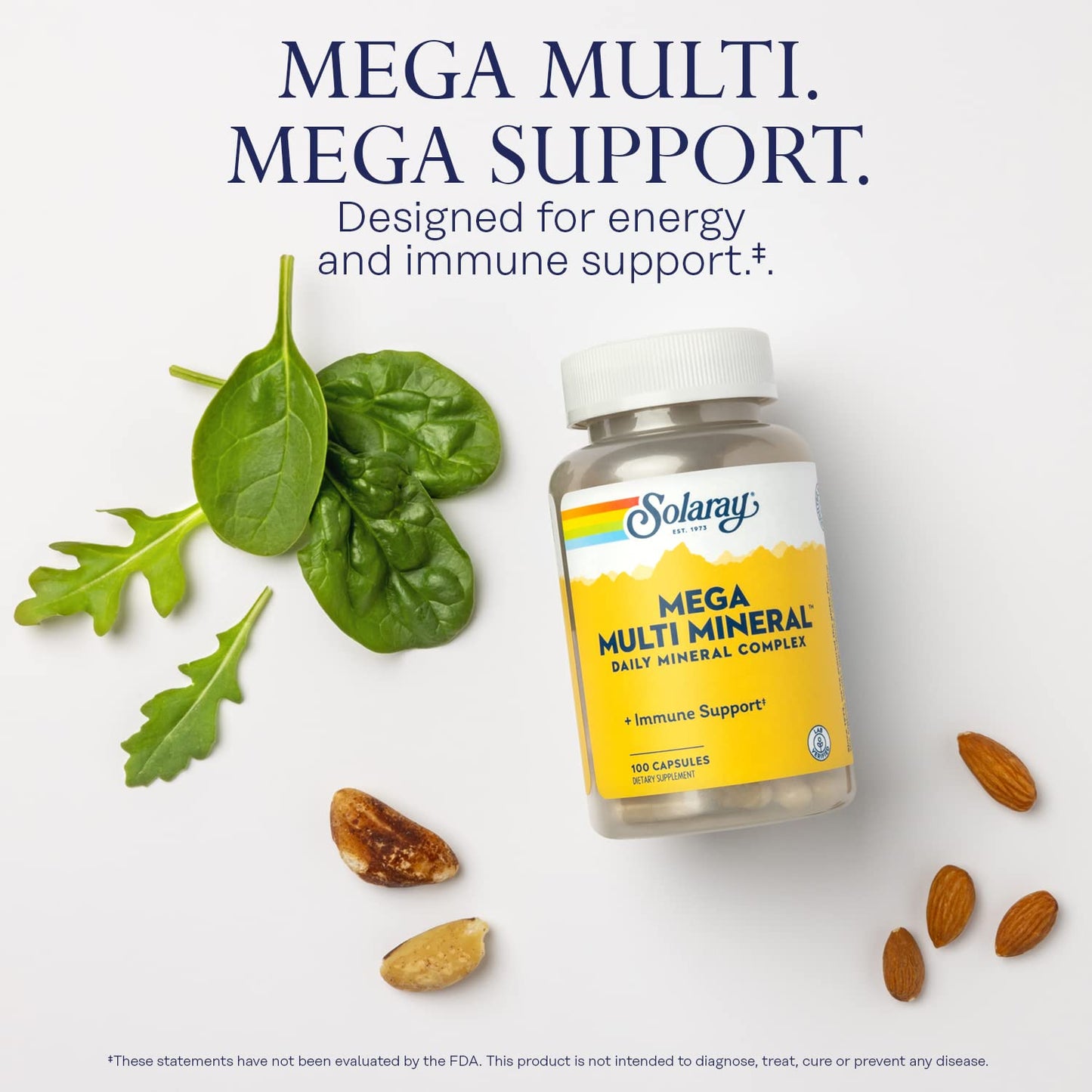 Solaray Mega Multi Mineral 100 Capsules