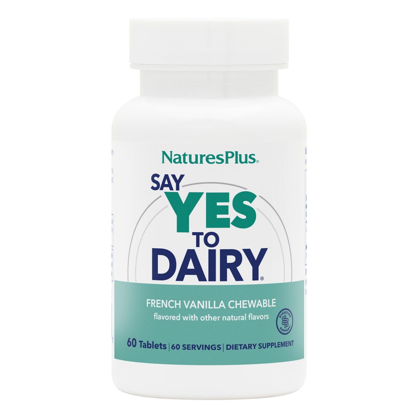 NaturesPlus Say Yes to Dairy Lactase Enzyme Supplement 50 Tablets
