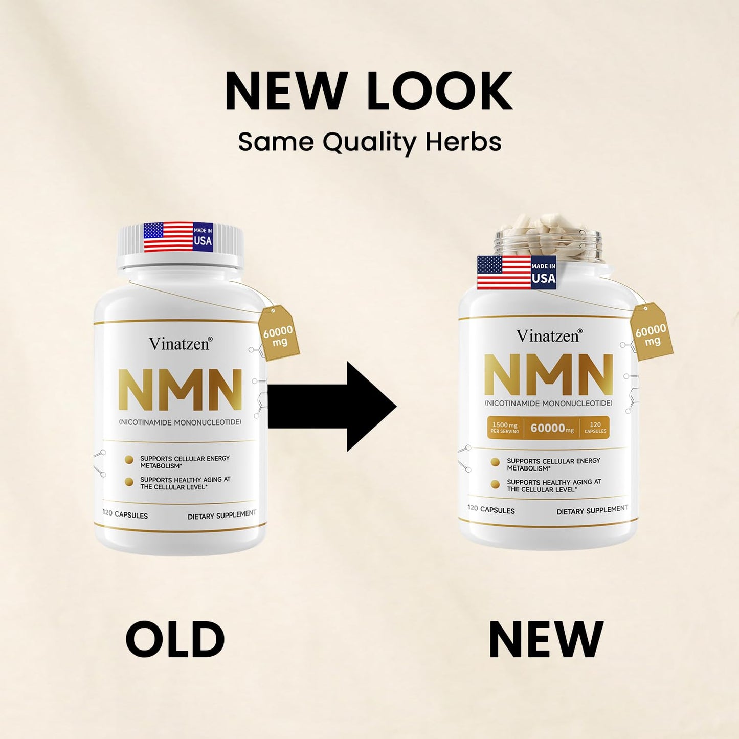Vinatzen NMN 60000mg Capsule 120 Capsules