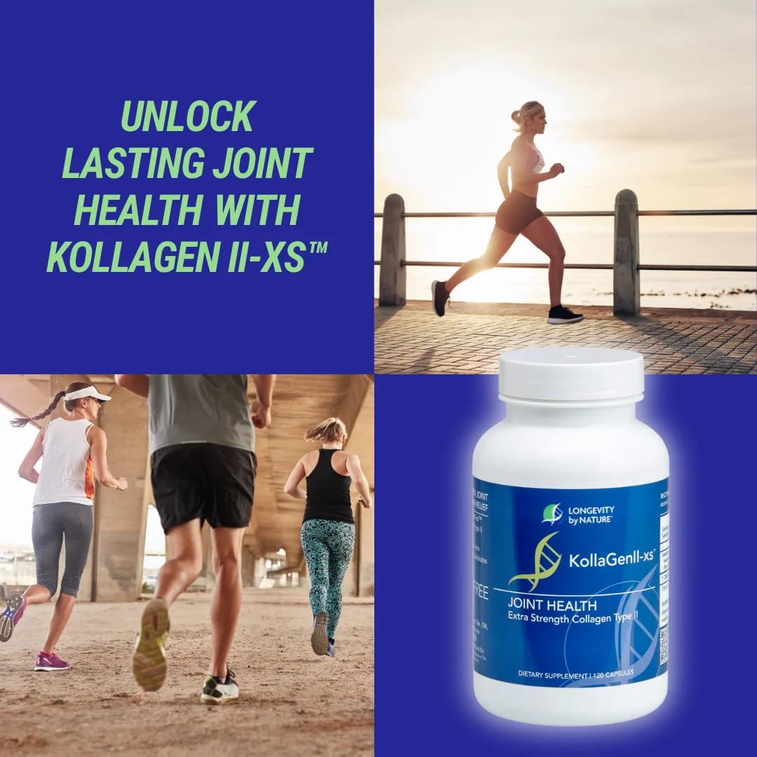 Longevity by Nature KollaGen II-XS Collagen Type II 120 Capsules