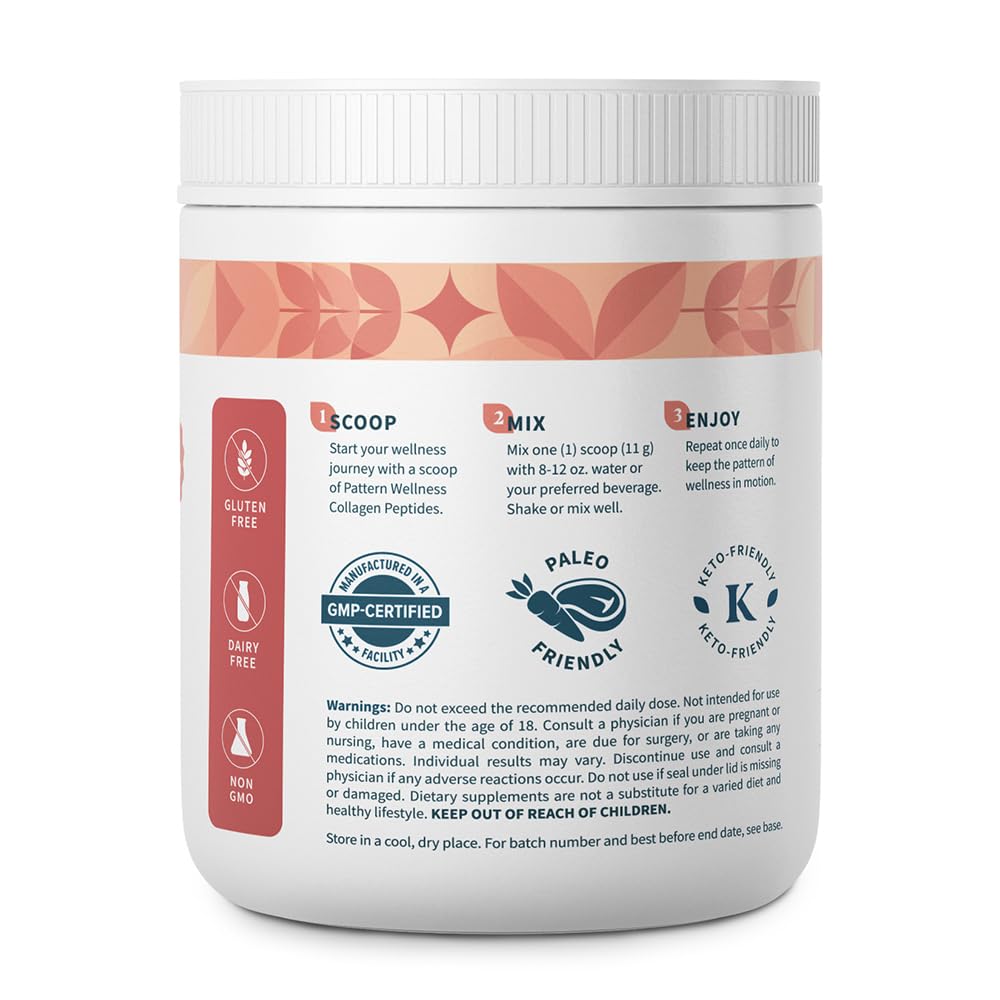 Pattern Wellness Collagen Peptides Powder 16 oz