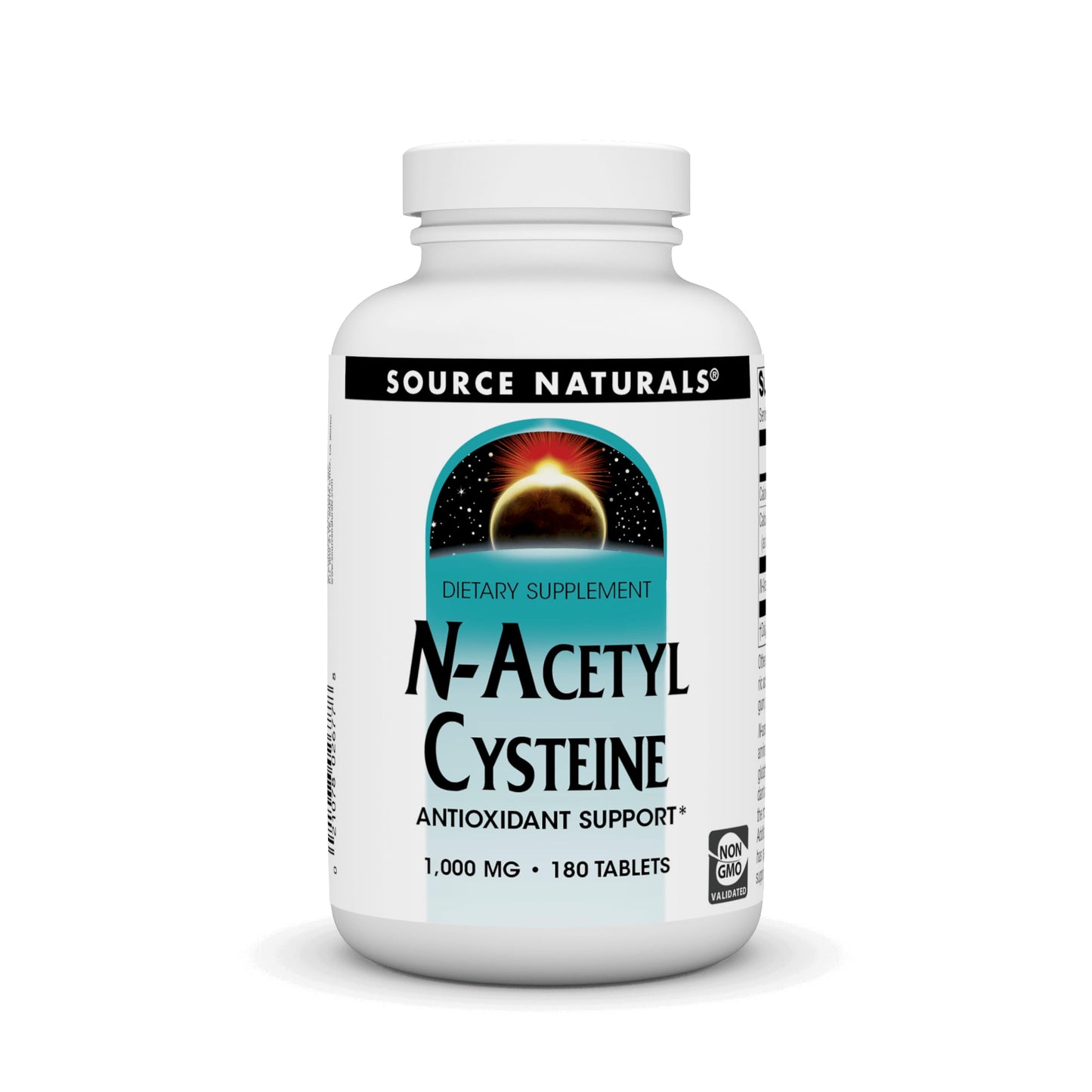Source Naturals N-Acetyl Cysteine 1,000 mg Tablets, 180 Count