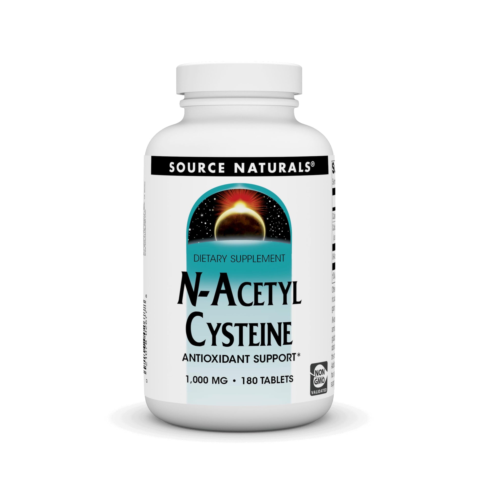 Source Naturals N-Acetyl Cysteine 1,000 mg Tablets, 180 Count