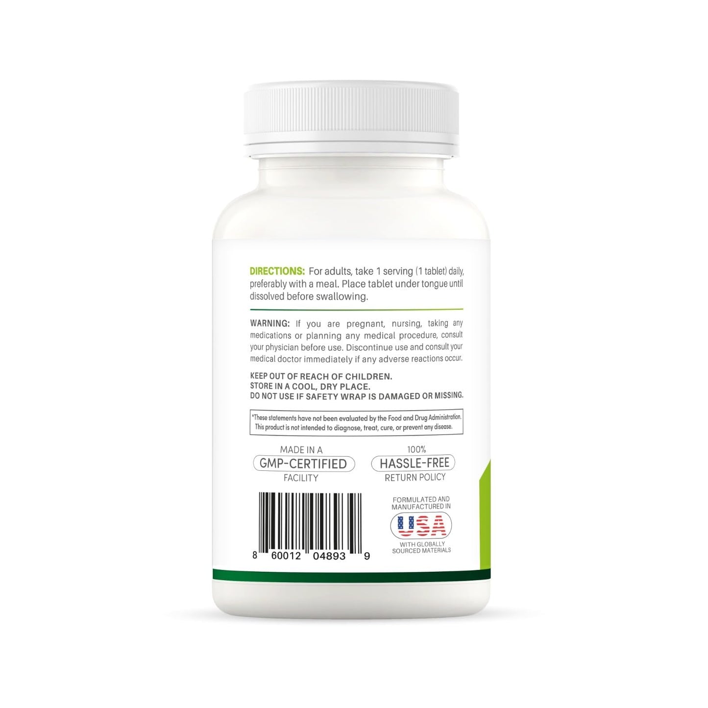 ERAVIBE Vitamin B12 1000 mcg Tablets, 120 Count