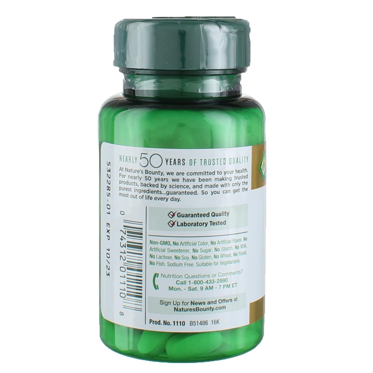 Nature's Bounty Potassium Gluconate 99 mg Caplets, 300 Count