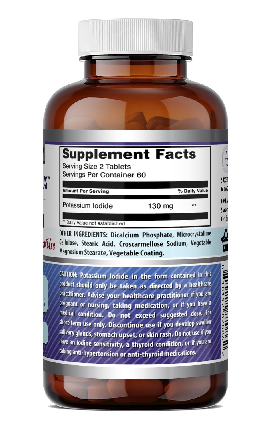 Amazing Nutrition Potassium Iodide Supplement 120 Tablets