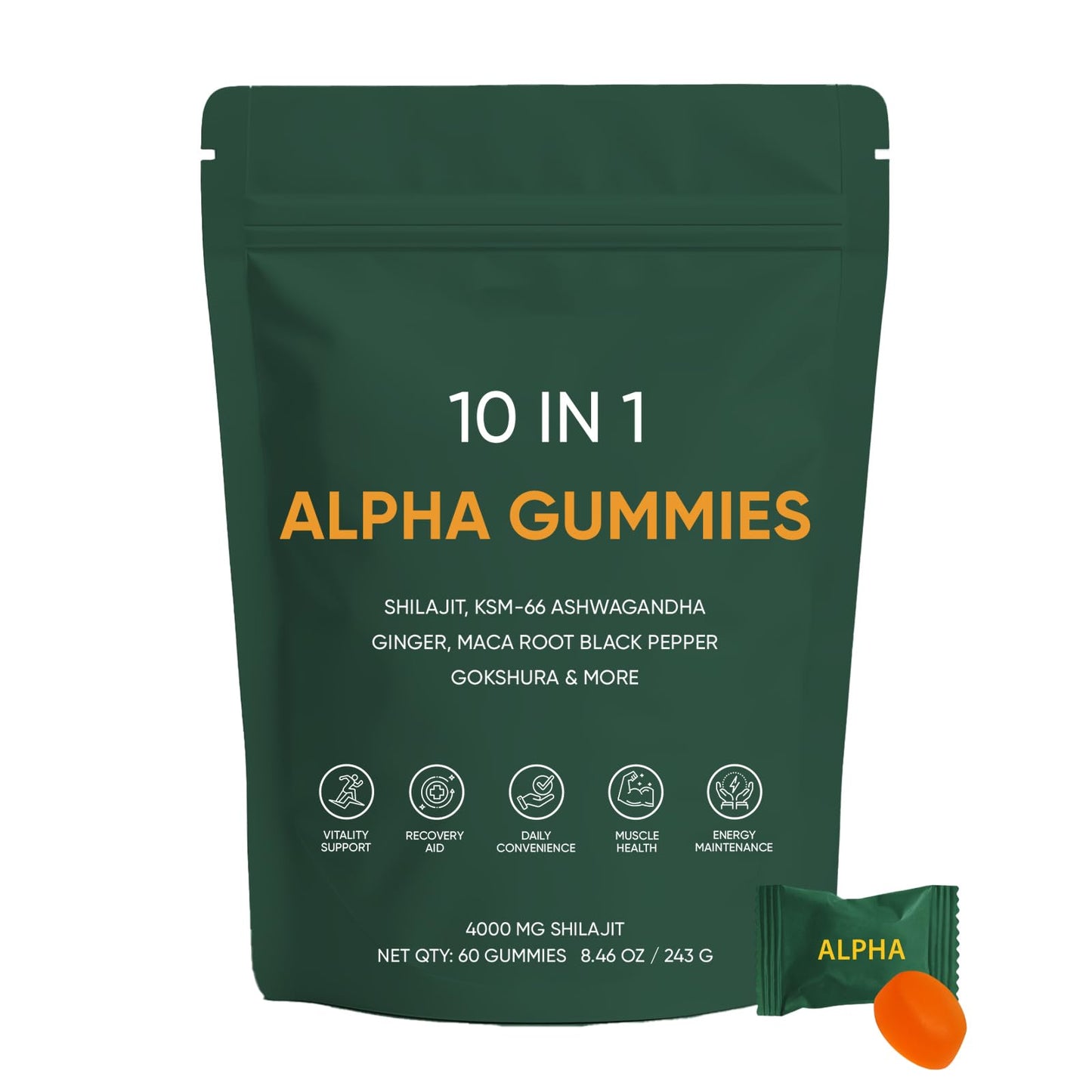 Art anime 10-in-1 Alpha Shilajit Capsule, 1 Count