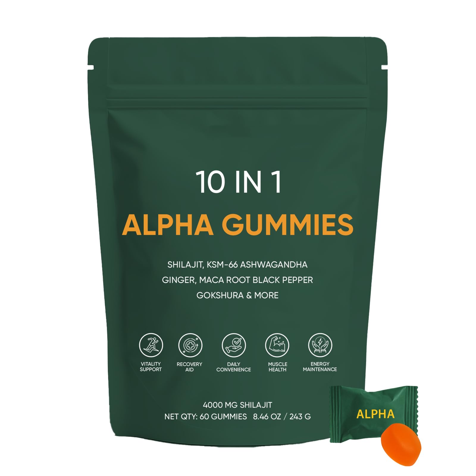 Art anime 10-in-1 Alpha Shilajit Capsule, 1 Count