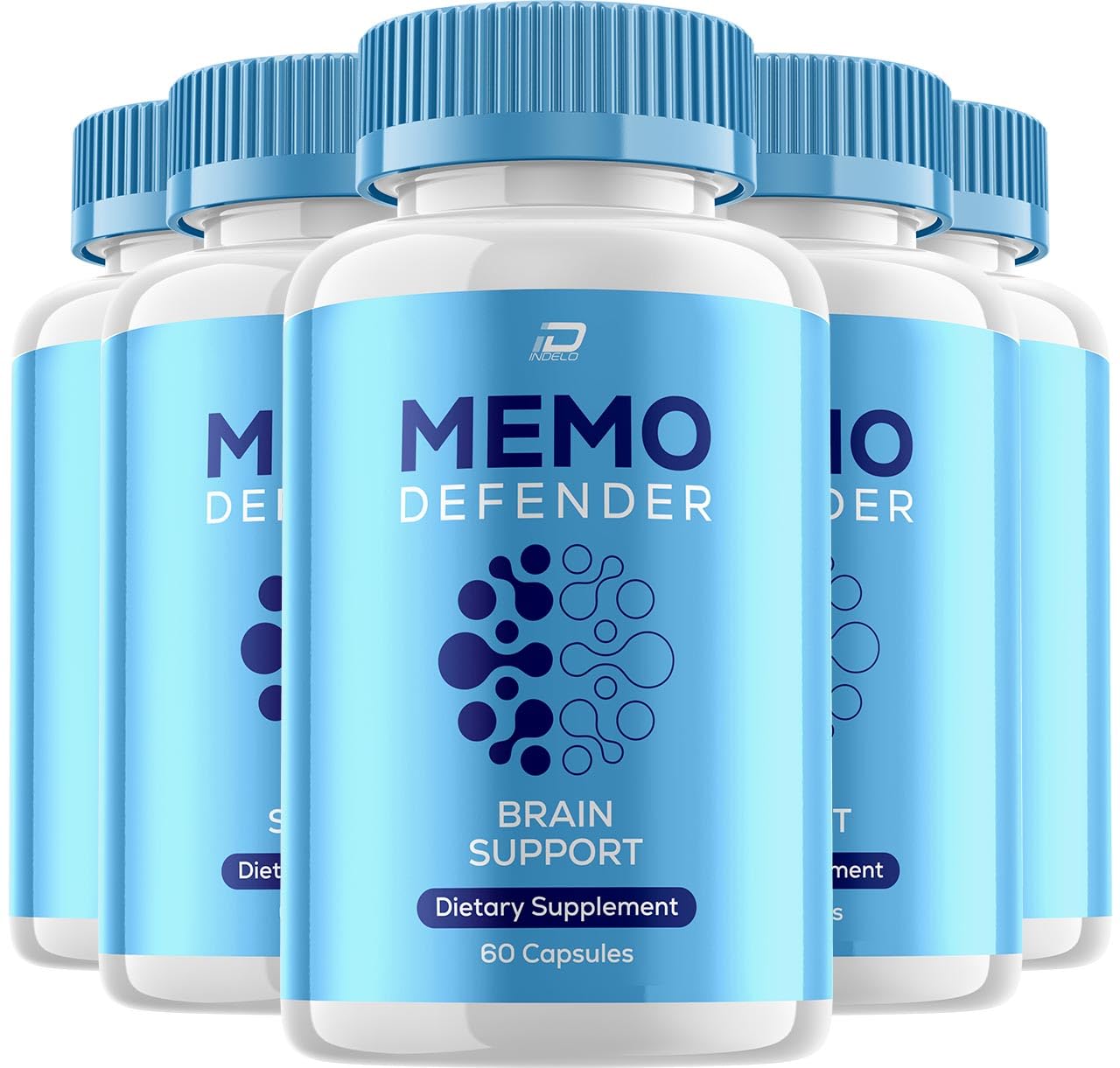 Indelo Memo Defender Brain Supplement Capsules, 300 Count