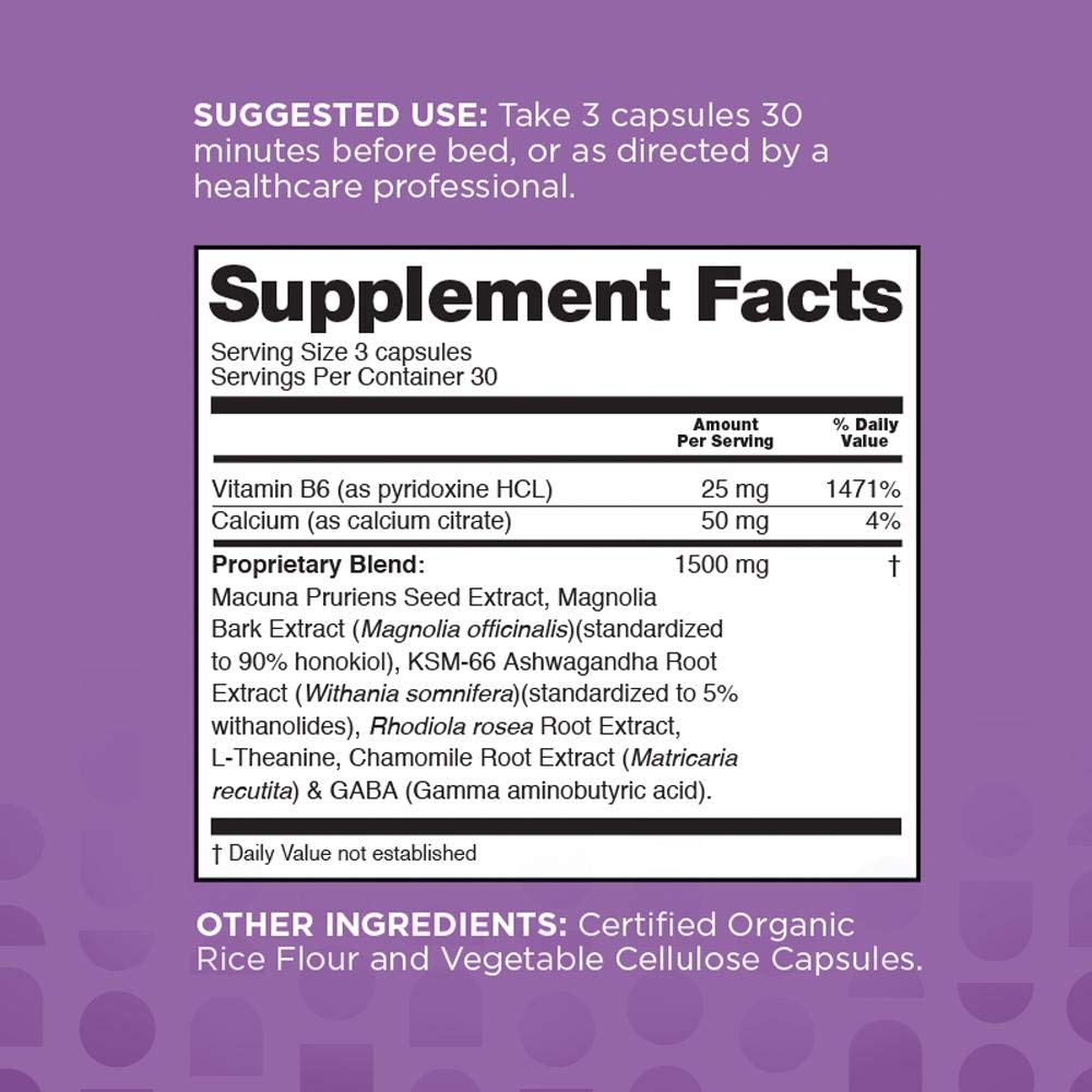 nbpure Power Down Sleep Supplement Capsule, 90 Count