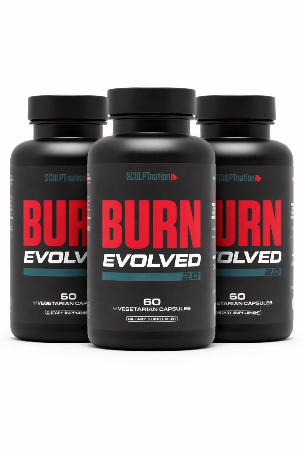 Sculpt Nation Burn Day for Men Metabolism Booster, 180 Capsules