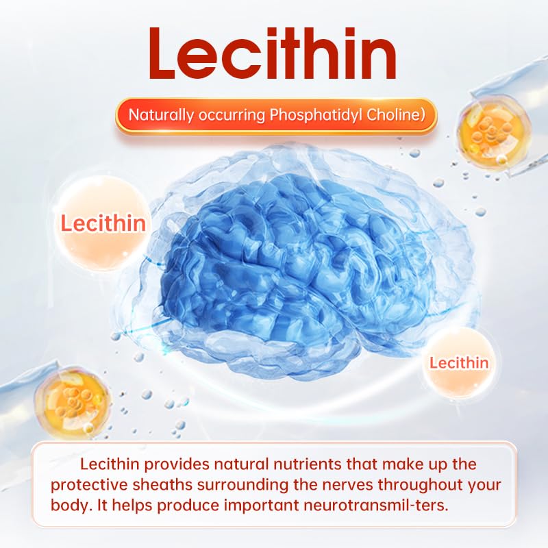 Oppuland Lecithin Softgels, 240 Count, Supports Brain Health