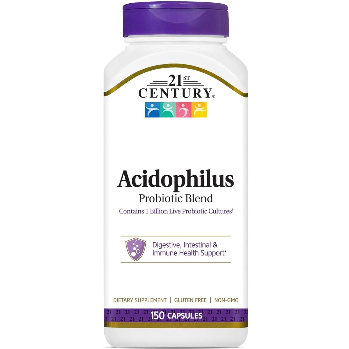 21st Century Acidophilus Probiotic Supplement, Probiotic Blend Capsules, 150 Count