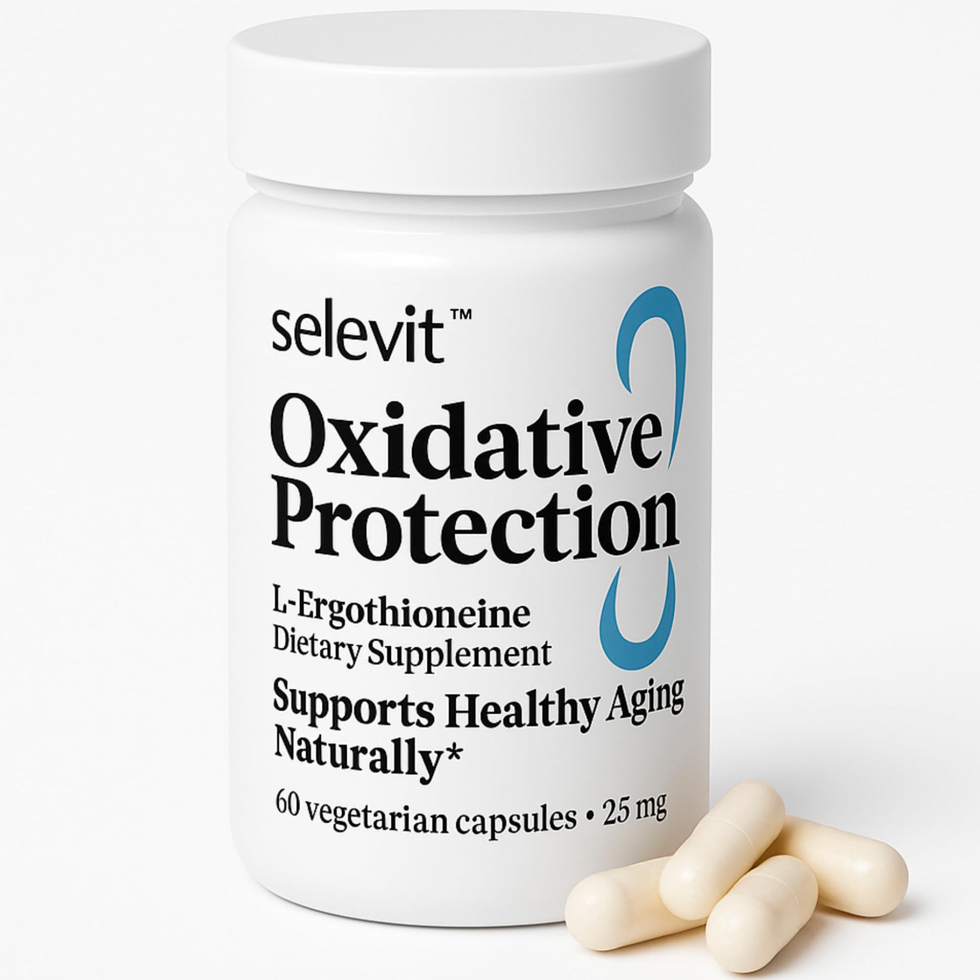 Selevit Oxidative Protection (L-Ergothioneine) 25mg, 60 Vegetarian Capsules