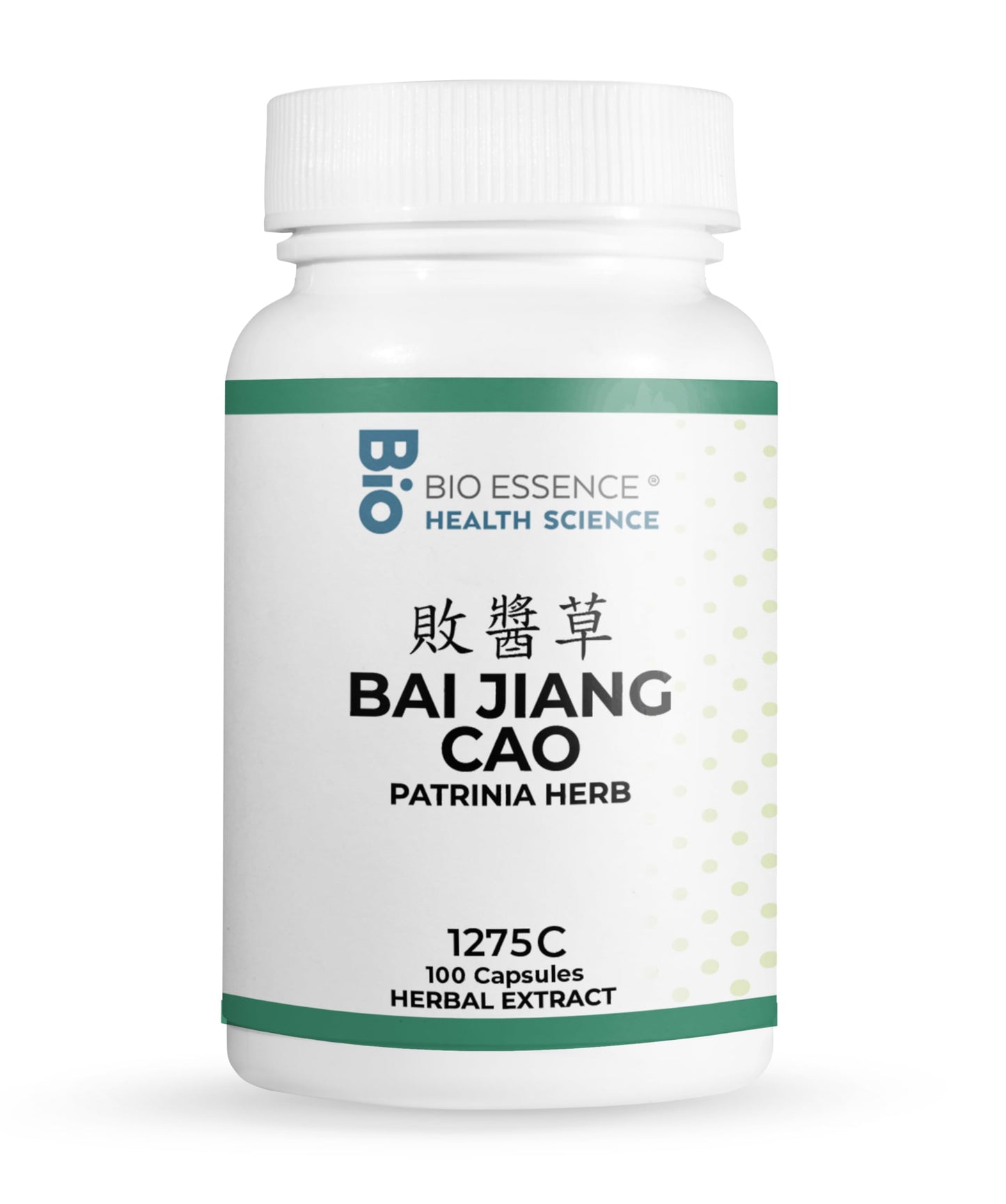 Bio Essence Health Science 1275C Bai Jiang Cao, Patrinia Herb (Raw) 100 Capsules