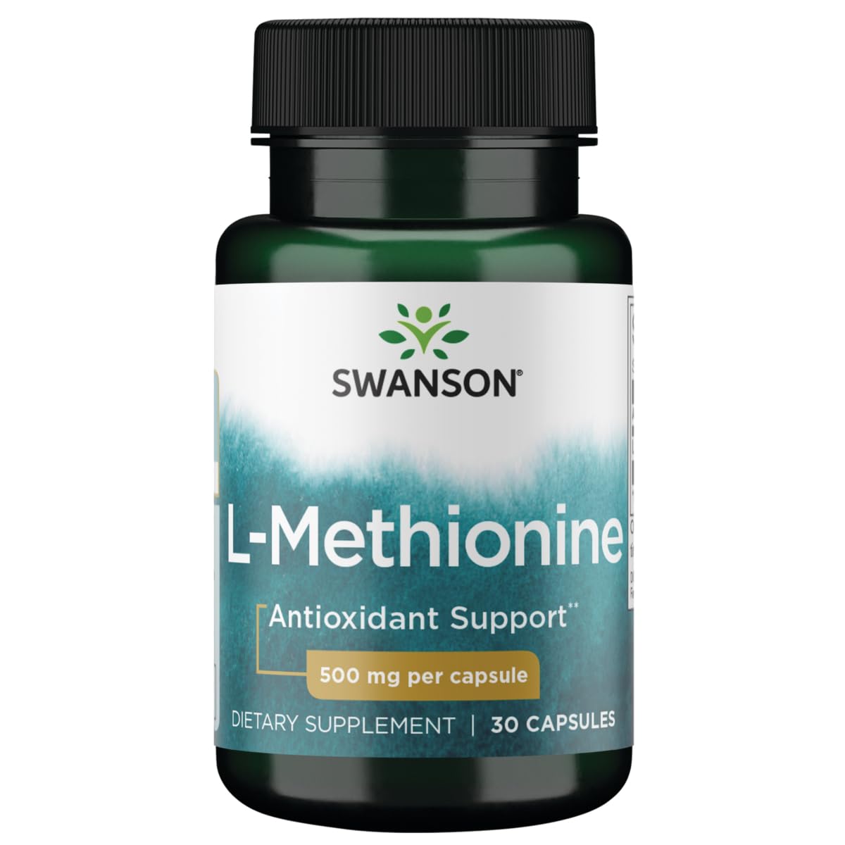 Swanson L-Methionine 500 mg Capsules, 30 Count
