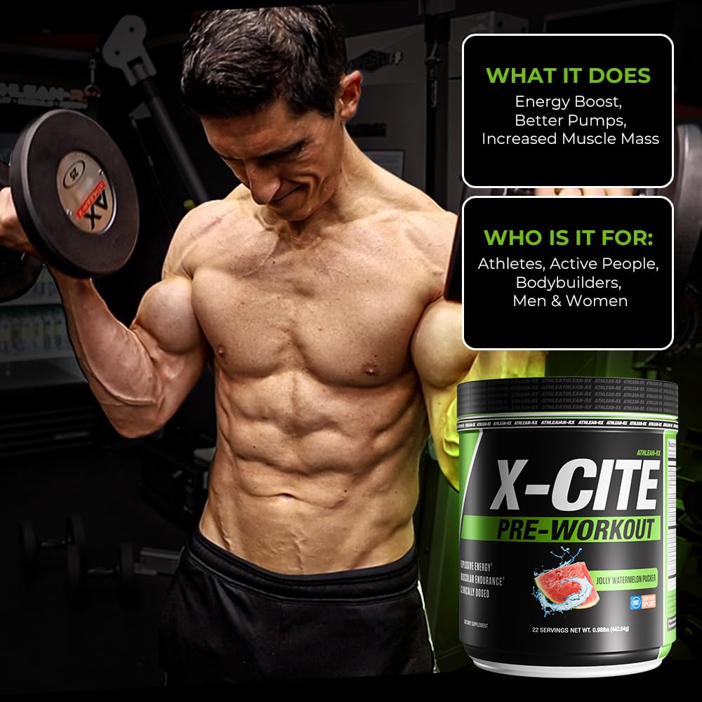 ATHLEAN-RX X-CITE Pre-Workout Supplement Powder 18.72