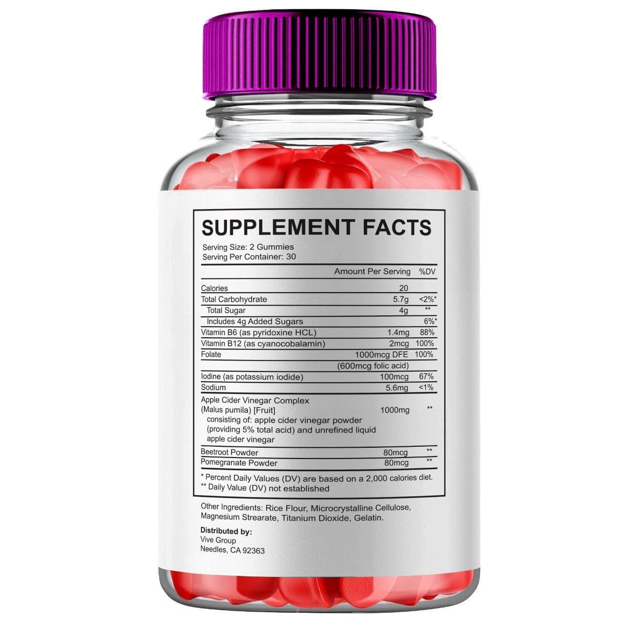 VIVE MD Proton Keto ACV Gummies 60 Count