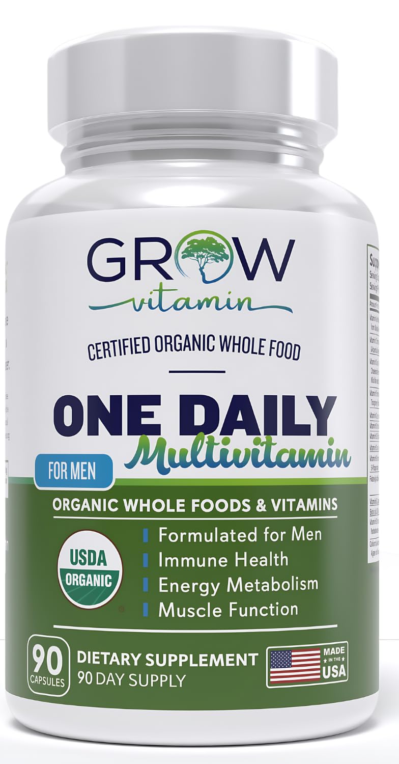 Grow Vitamin One Daily Multivitamin for Men Capsule, 90 Count