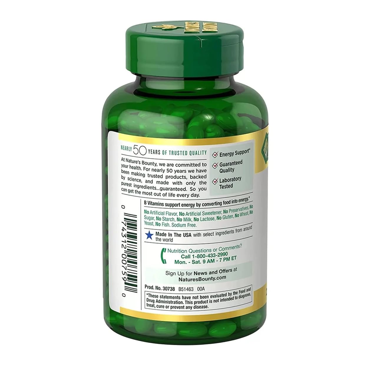 Nature's Bounty Biotin 10,000 mcg Softgels, 250 Count