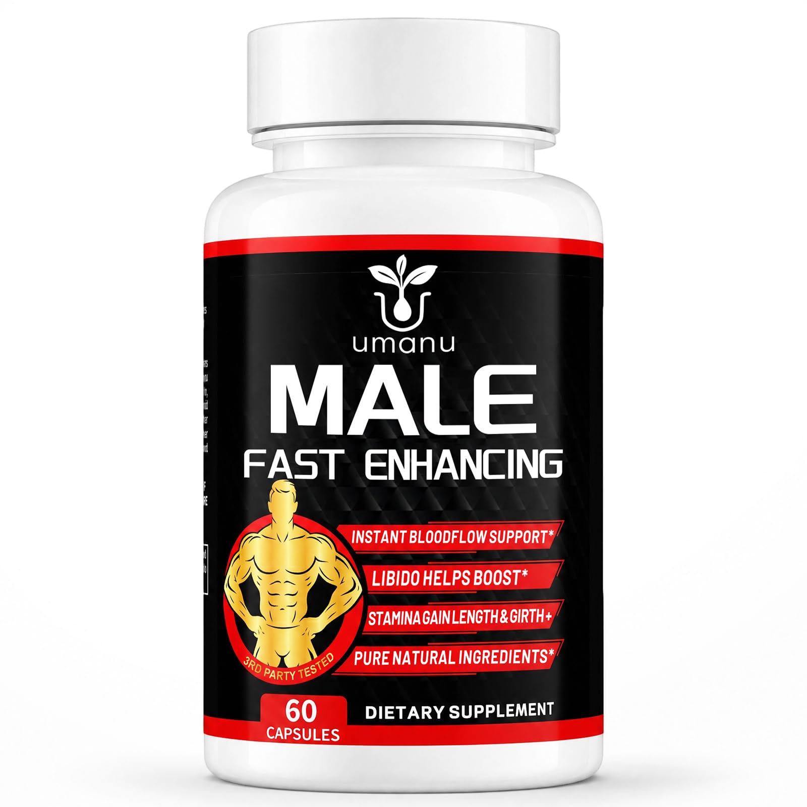 Umanu Fast-Acting Male Enhancing Supplement Caplets 60