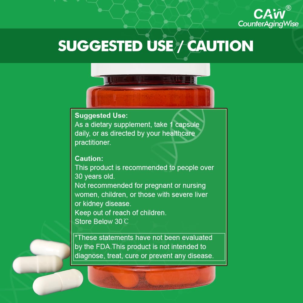 CAW Nano Cycloastragenol 25mg Capsules, 30 Count