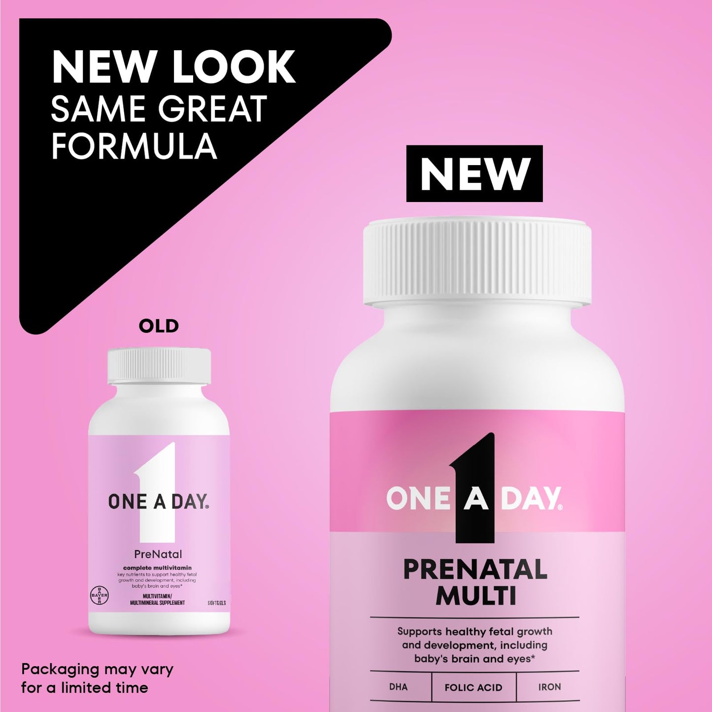 ONE A DAY Prenatal Vitamins Softgels 90 Count