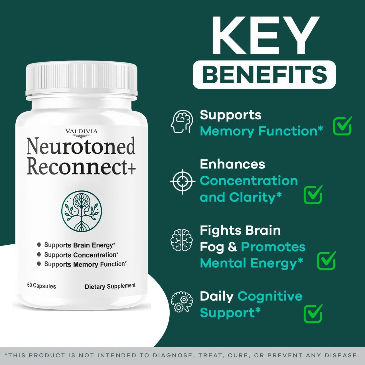 Valdivia Neurotoned Reconnect Plus Capsules, 180 Capsules