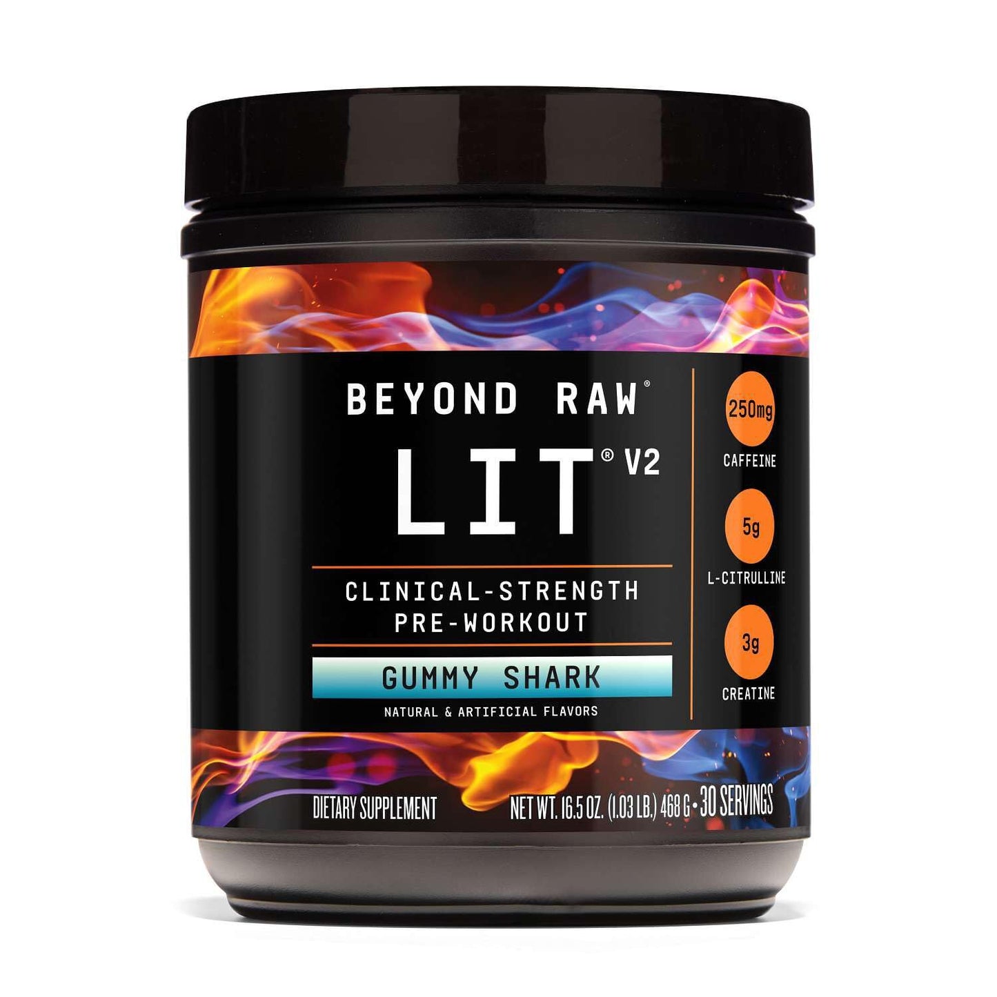 BEYOND RAW GNC LIT V2 Pre Workout Powder 16.5 oz