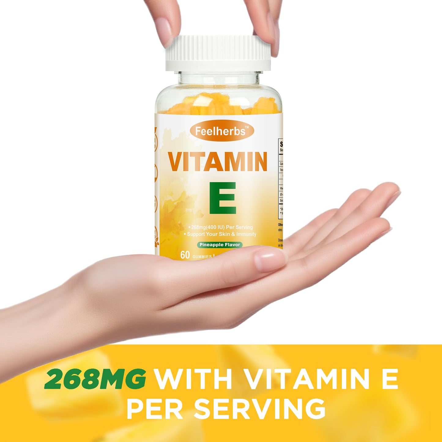 Feelherbs Vitamin E Gummies, 60 Gummies