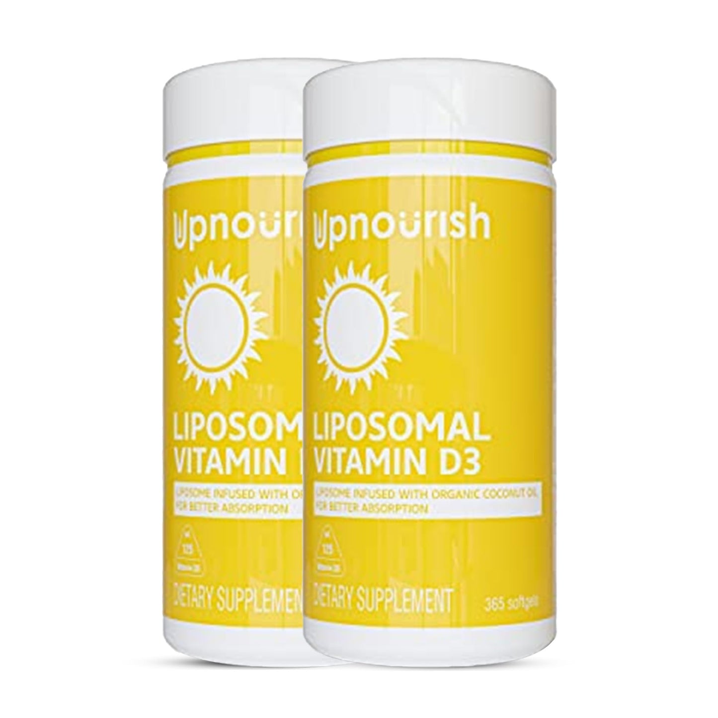 UpNourish Liposomal Vitamin D 5000 IU Vitamin D3, 730 Softgels