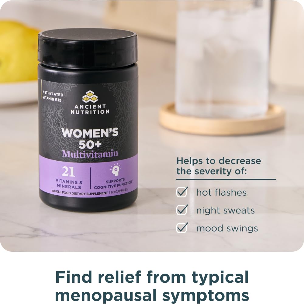 Ancient Nutrition Women’s 50+ Multivitamin Menopause Support Capsule 60 Count