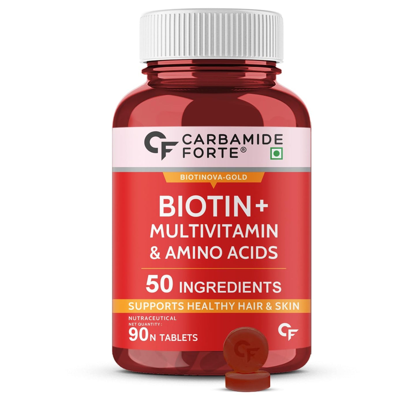 Carbamide Forte Biotin Supplement 90 Tablets